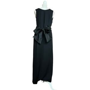 Vintage Virgo II backless full-length dress sleeveless Sz 12 Virgo II